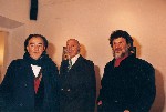 Enzo con il maestro Umberto Mastroianni e il giornalista Costanzo Costantini